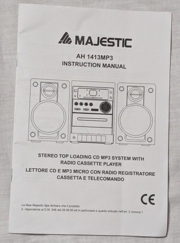 Majestic 1413mp3 manuale di - majestic,