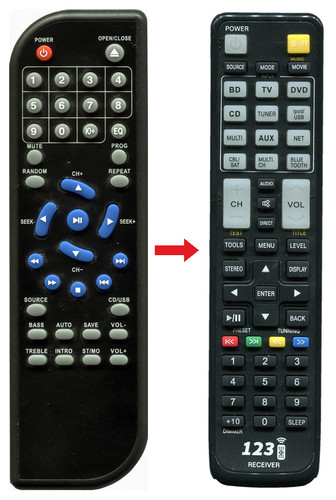 Telecomando ricambio per - telecomando,