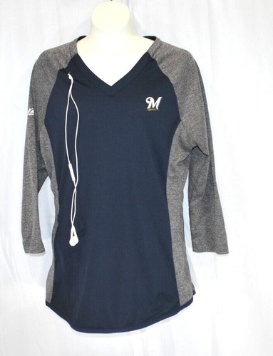 Camicia donna milwaukee brewer - camicia,